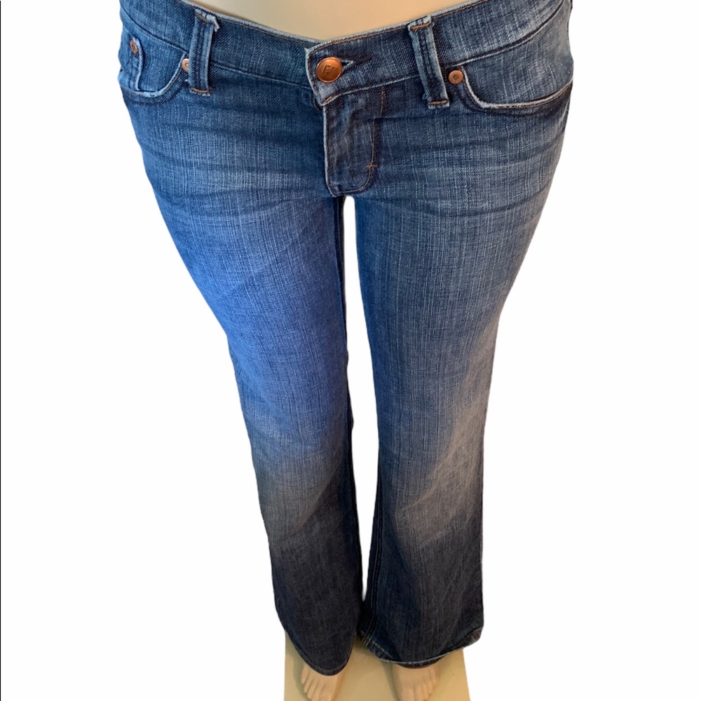 Fresh Ink Yume Jeans Womens Size 28 Modern Flare Stretch Distressed